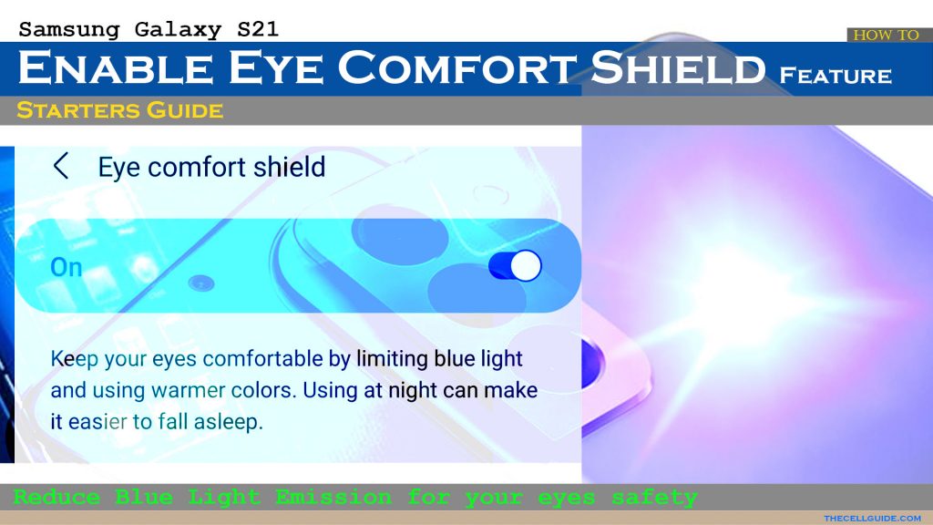 enable galaxys21 eye comfort shield featured