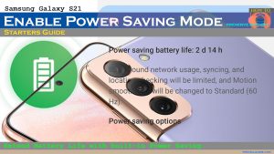 How To Enable Power Saving Mode on Samsung Galaxy S21