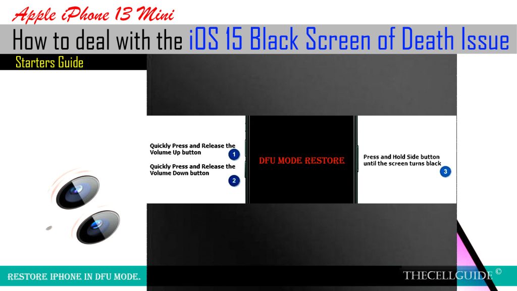 fix iphone13 black screen of death issue dfumode
