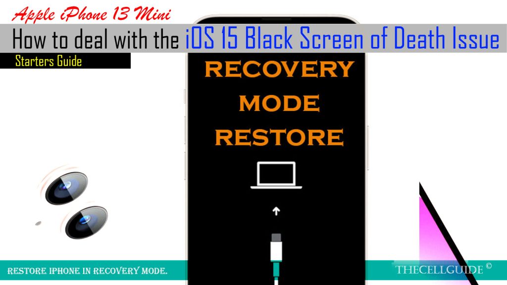 fix iphone13 black screen of death issue recoverymode