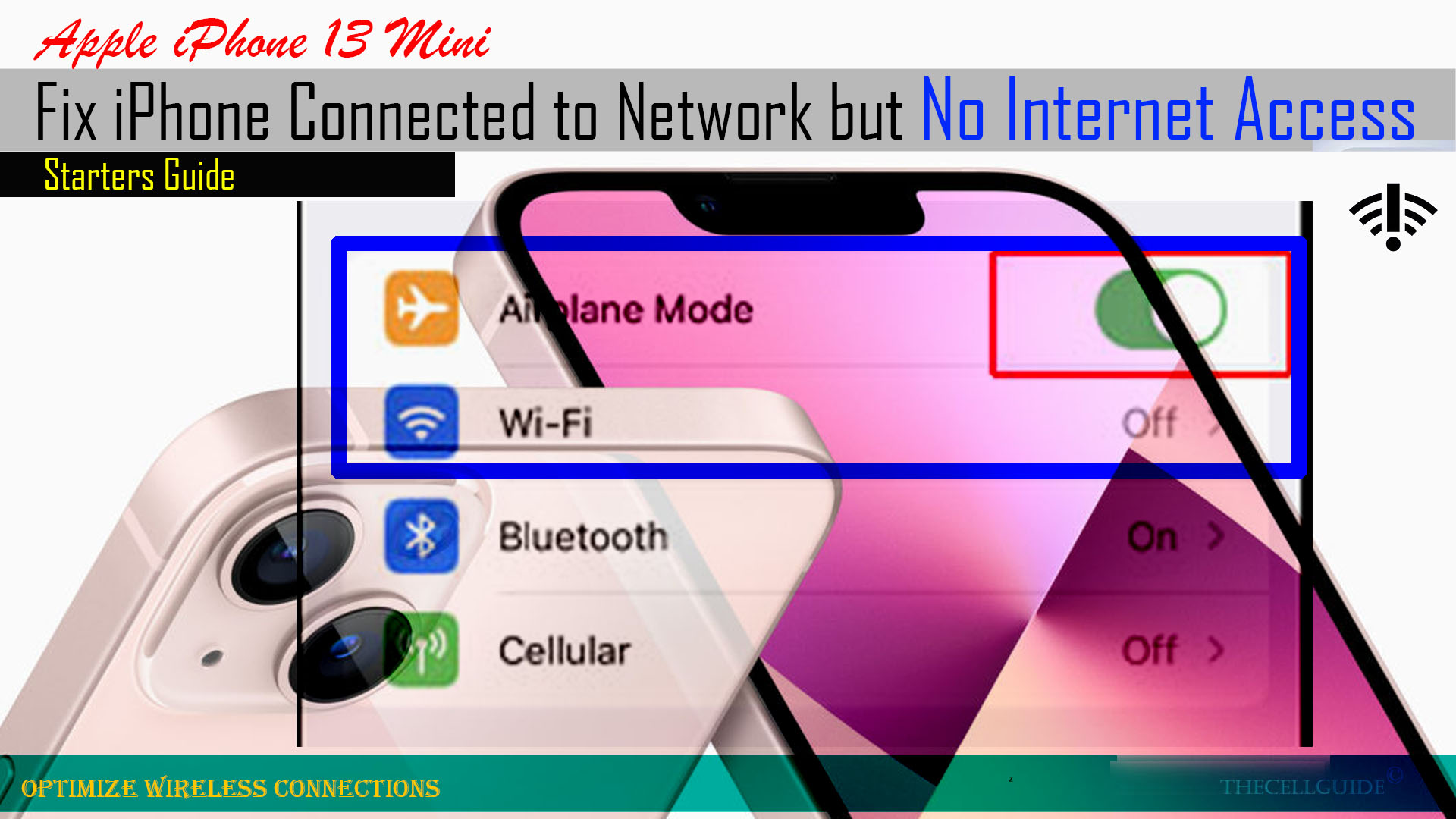 How to Fix Apple iPhone 13 Mini Connected To Network But No Internet