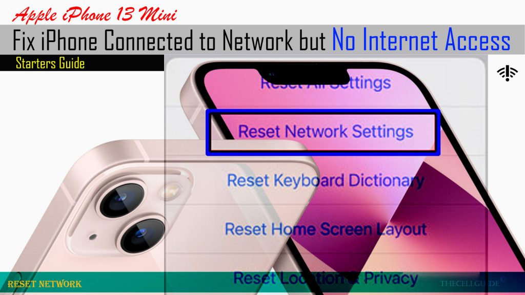 How to Fix Apple iPhone 13 Mini Connected To Network But No Internet