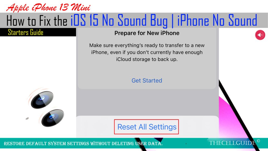 fix iphone13mini no sound bug resetallsettings