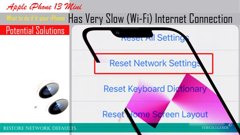 Apple iPhone 13 Mini Has A Very Slow Internet Connection (iOS 15