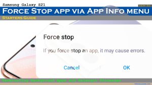 How to Force Stop App on Samsung Galaxy S21 | Kill App Processes