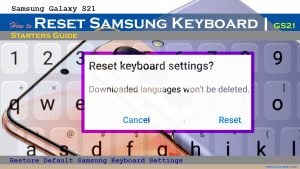 How to Reset Keyboard Settings on Samsung Galaxy S21 | Restore Default Keyboard Options