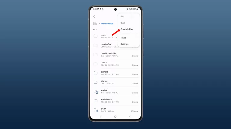 How to Create a New Folder on Samsung Galaxy S21 My Files