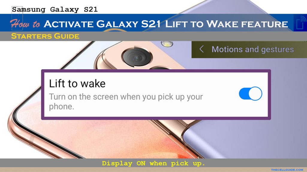 activate galaxy s21 lift to wake featured