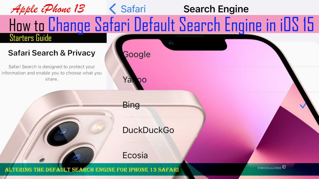 change safari search engine ios