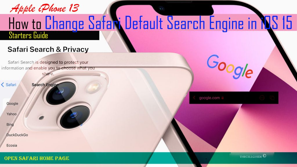 change default safari search engine iphone13 safarihomepage