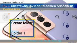 How to Create New Folder on Samsung Galaxy S21 My Files | Android 12