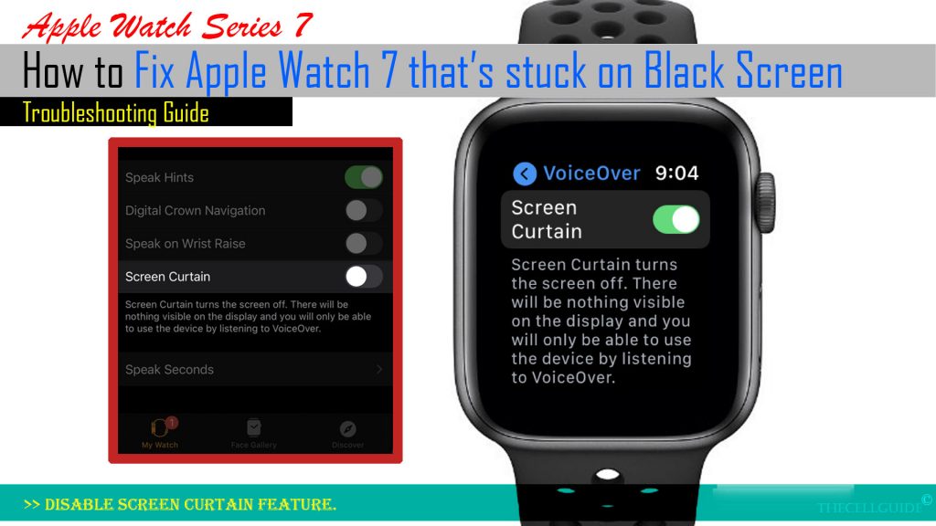 Apple watch discount 5 black screen