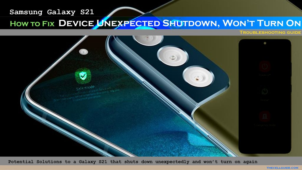 fix galaxys21 unexpected shutdown wont turn on featured