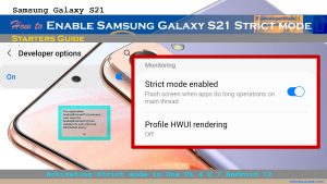 How to Enable Strict Mode on Samsung Galaxy S21 | Android 12