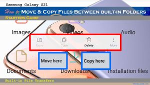 How to Move and Copy Files on Samsung Galaxy S21 | Android 12