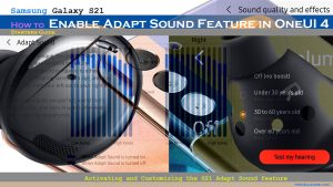 How to Enable Adapt Sound Feature on Samsung Galaxy S21 (One UI 4.0)