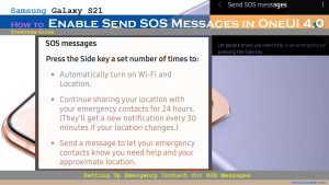 How to Enable Send SOS Messages on Samsung Galaxy S21 (OneUI 4.0)