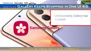 Samsung (OneUI 4.0) Galaxy S21 Gallery Keeps Stopping? Here are the solutions!