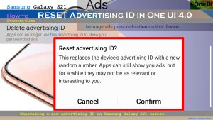 How to Reset Advertising ID on Samsung Galaxy S21 (One UI 4.0)