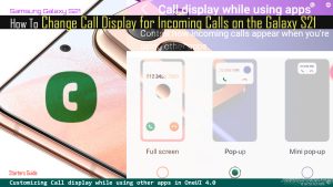 How to Change Call Display on Samsung Galaxy S21 (OneUI 4.0)