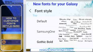 How to Customize Font on Samsung Galaxy S22