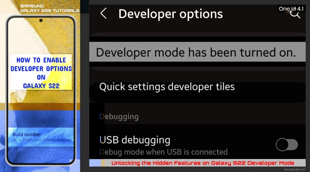 enable developer options galaxy s22 featured