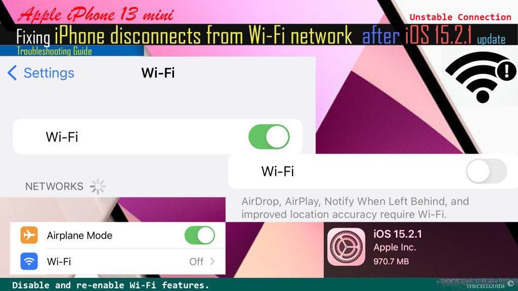 fix iphone13 disconnects from wifi ios1521update refreshwifi