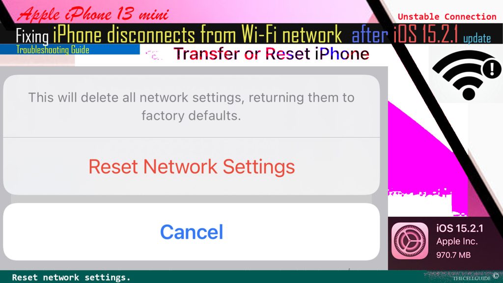 fix iphone13 disconnects from wifi ios1521update rns