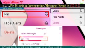 How to Pin and Unpin a Message on iPhone 13 (iOS 15.3)