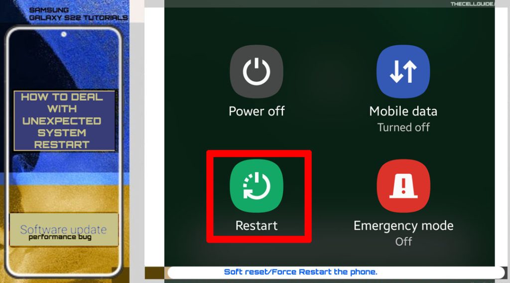 Soft reset/Force restart