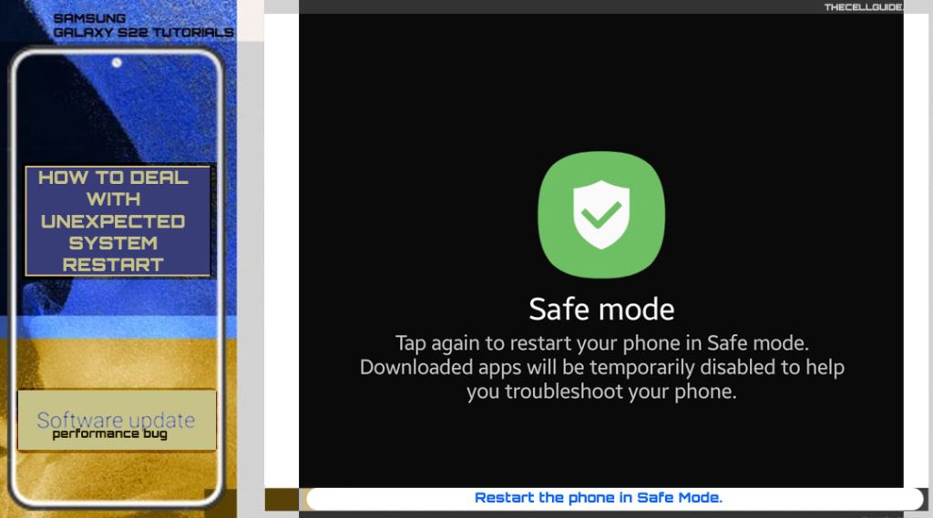 Restart your Galaxy S22 in Safe mode