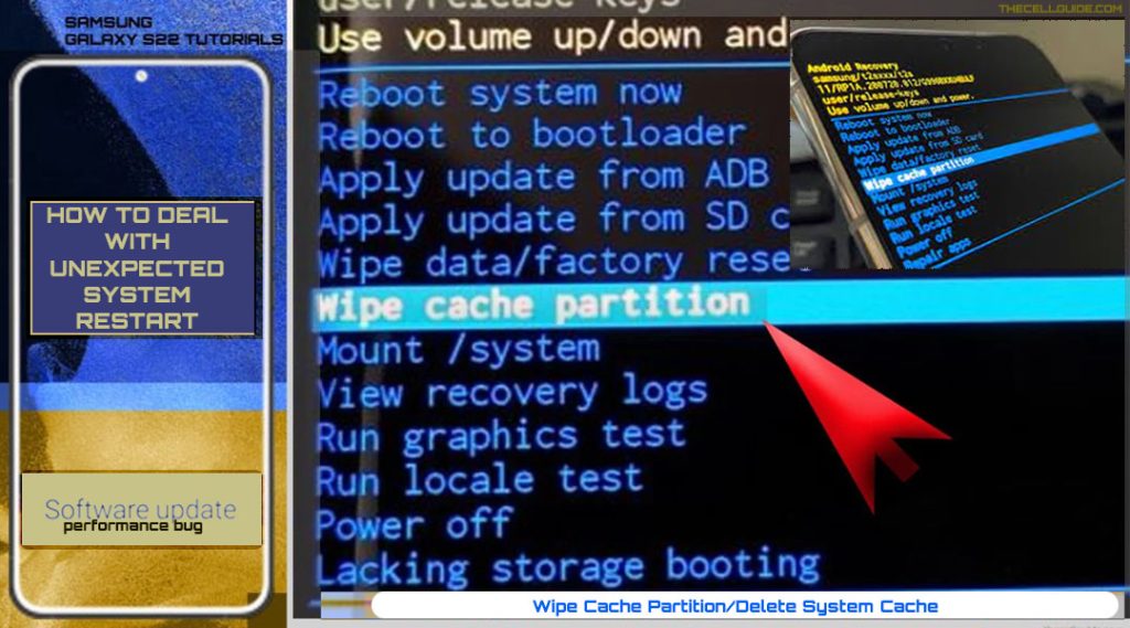 Wipe cache partition on your Galaxy S22