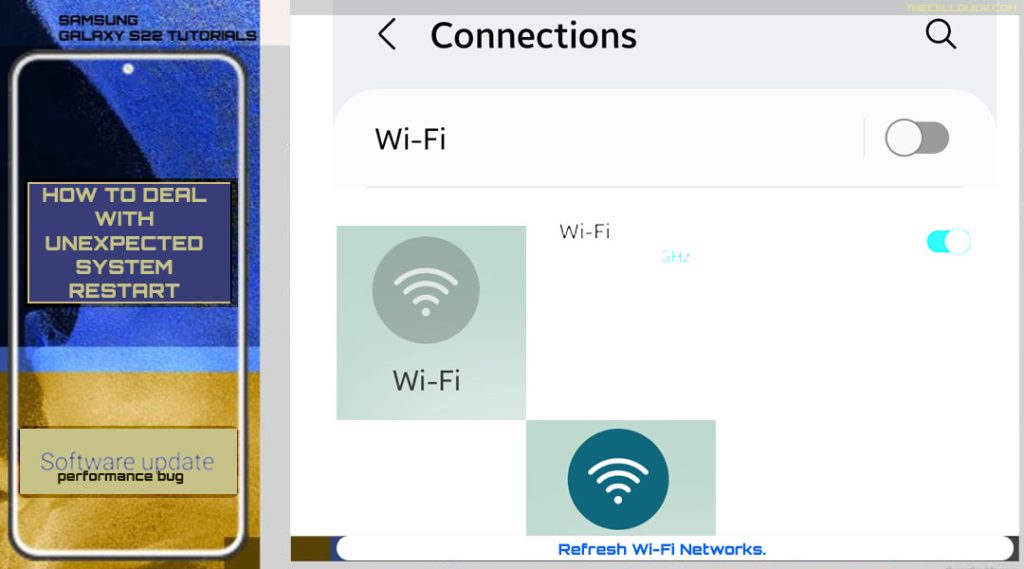 samsung galaxy s22 keeps rebooting after update wifirefresh