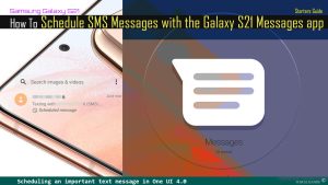 How to Schedule SMS Message on Samsung Galaxy S21 (OneUI 4.0)