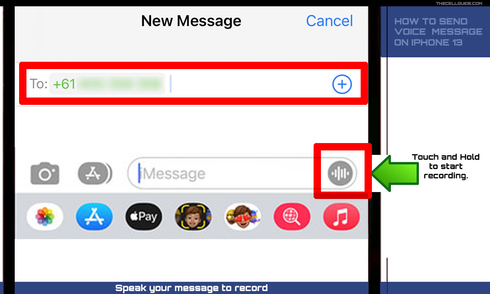 How to Create and Send Voice Messages on iPhone 13 (iOS 15.3.1)