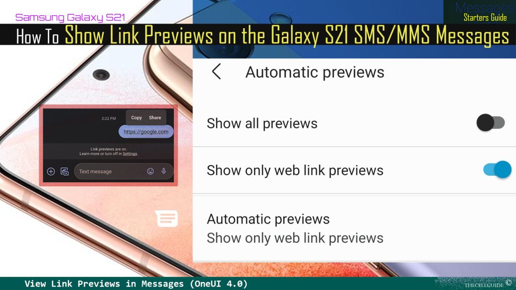 show link previews galaxys21 messages featured