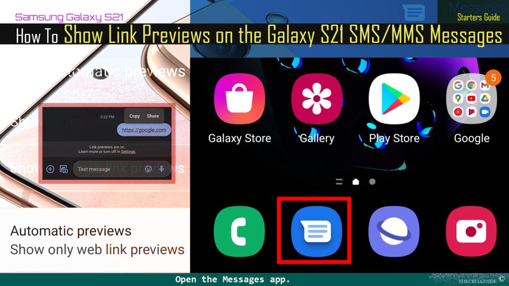 show link previews galaxys21 messages messagesapp