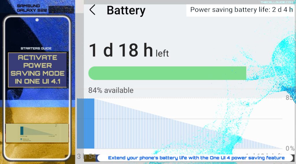 activate power saving mode samsung galaxy s22 main