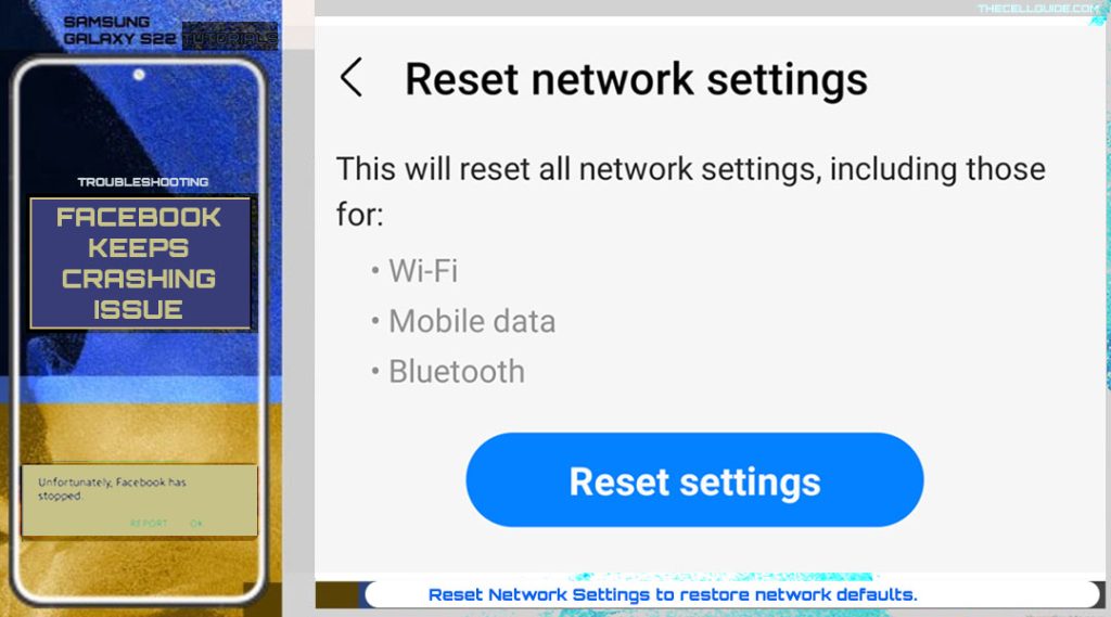 fix facebook keeps crashing oneUI 4 resetnetwork