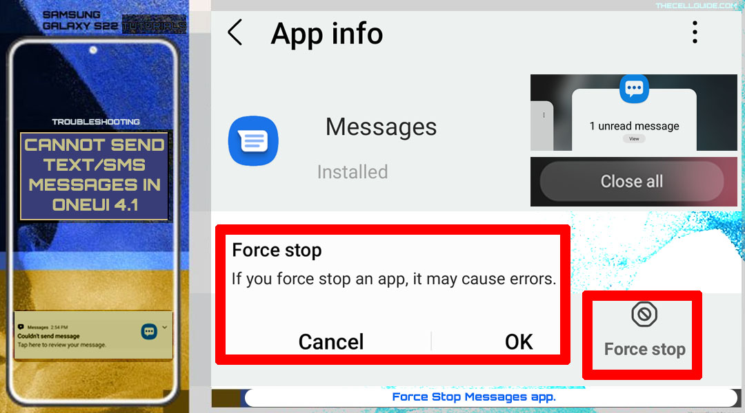 How to Fix Samsung Galaxy S22 Can’t Send Text (SMS) Messages