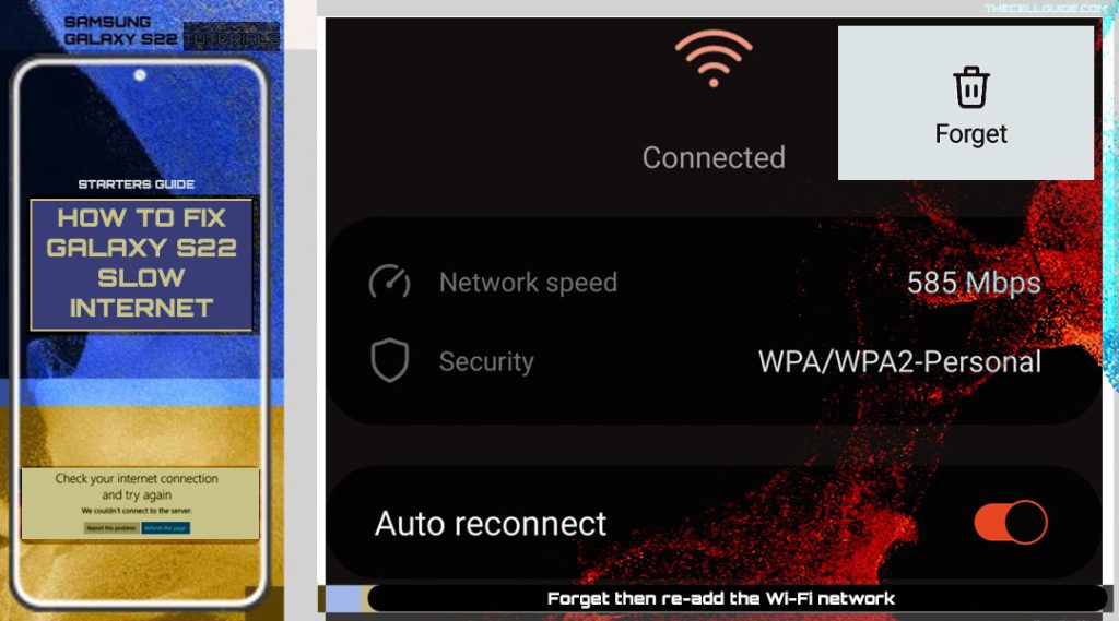 fix galaxy s22 slow internet connection issue forget