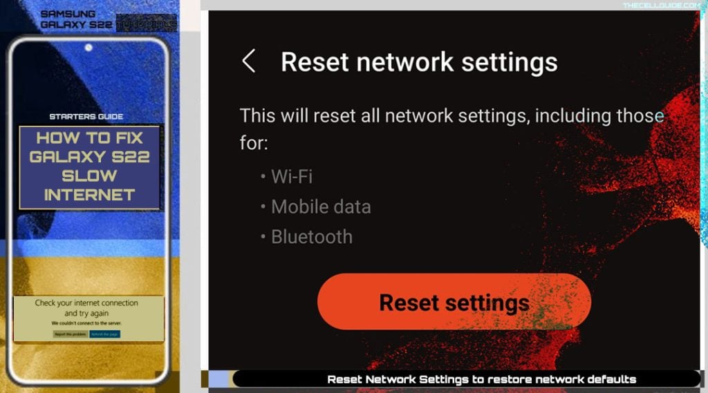 fix galaxy s22 slow internet connection issue networkreset