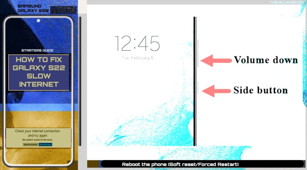 fix galaxy s22 slow internet connection issue restart