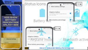 How To Show Battery Percentage on Samsung Galaxy S22 (One UI 4.1)