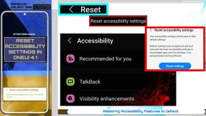 How to Reset Accessibility Settings on Samsung Galaxy S22 (OneUI 4.1)