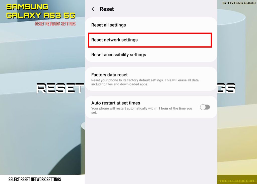 Tap Reset network settings