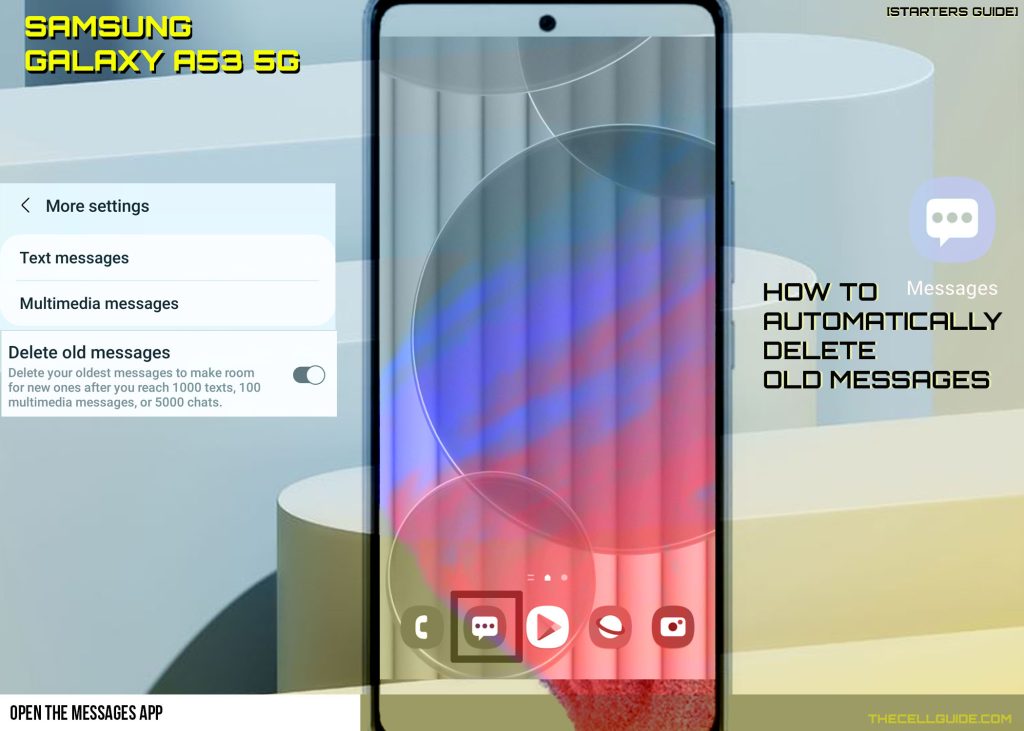 how to delete messages on samsung a53