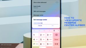 How to View Message Center Number on Galaxy A53 5G