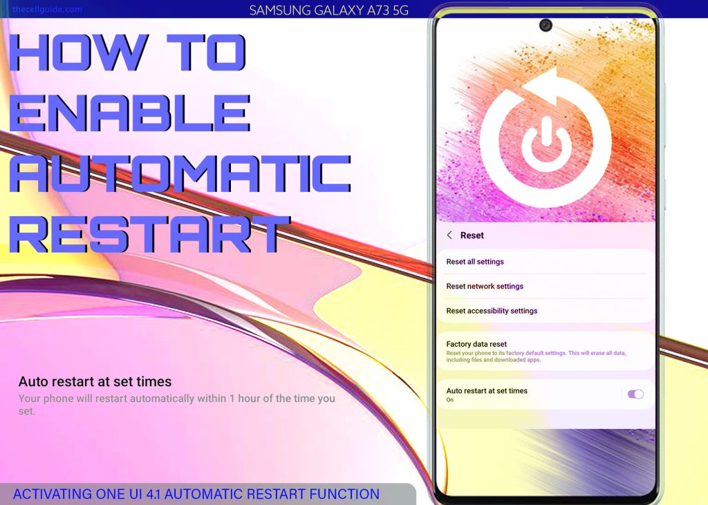 activate auto restart galaxy a73 5g featured