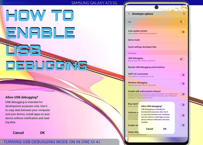 How to Enable USB Debugging on Samsung Galaxy A73 5g
